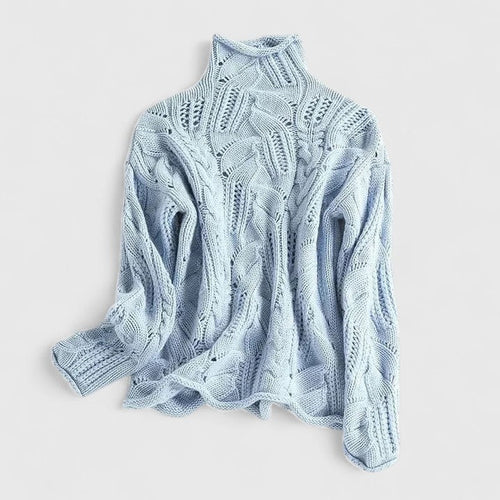 LAYNA | Pull Col Montant Élégant