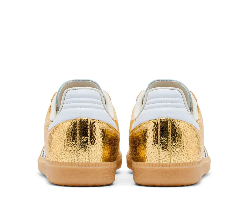 Sneakers "Chrome" — Cuir Métallisé & Effet Craquelé